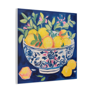 Happiness is a Bowlful of Lemons  - Available in 4 Sizes - Matte Canvas