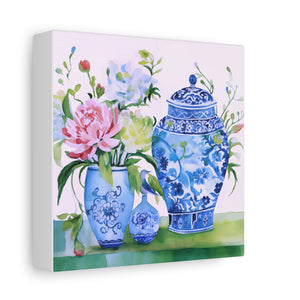 Ginger Jars and Peonies -  Available in 4 sizes  - Matte Canvas