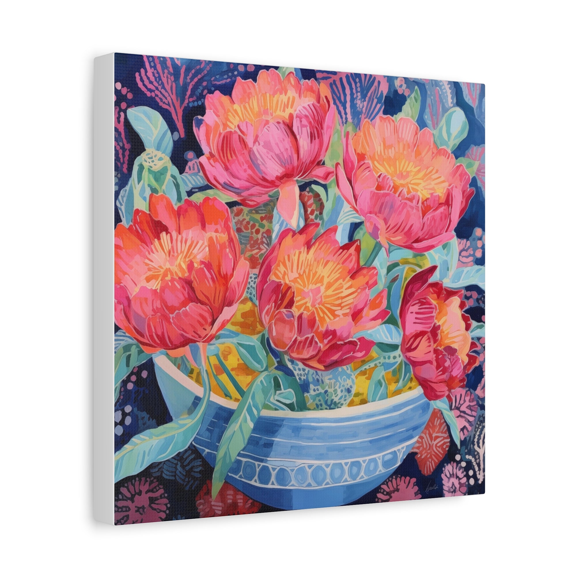 Peony Party - Available in 4 Sizes - Matte Canvas