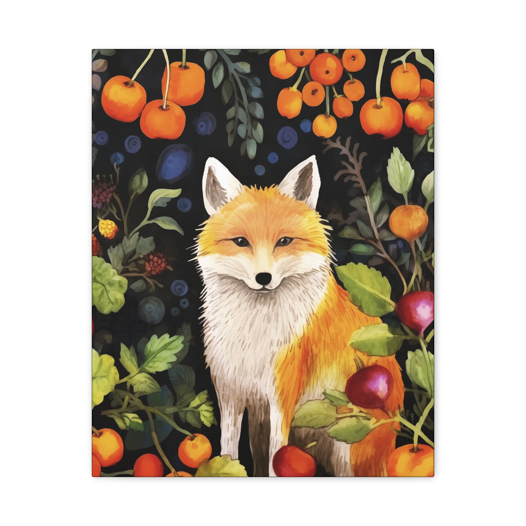 Food Forest Fox 2 - Available in 4 Sizes - Matte Canvas