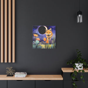 Wolf Moon Eclipse  - Available in 5 Sizes - Matte Canvas