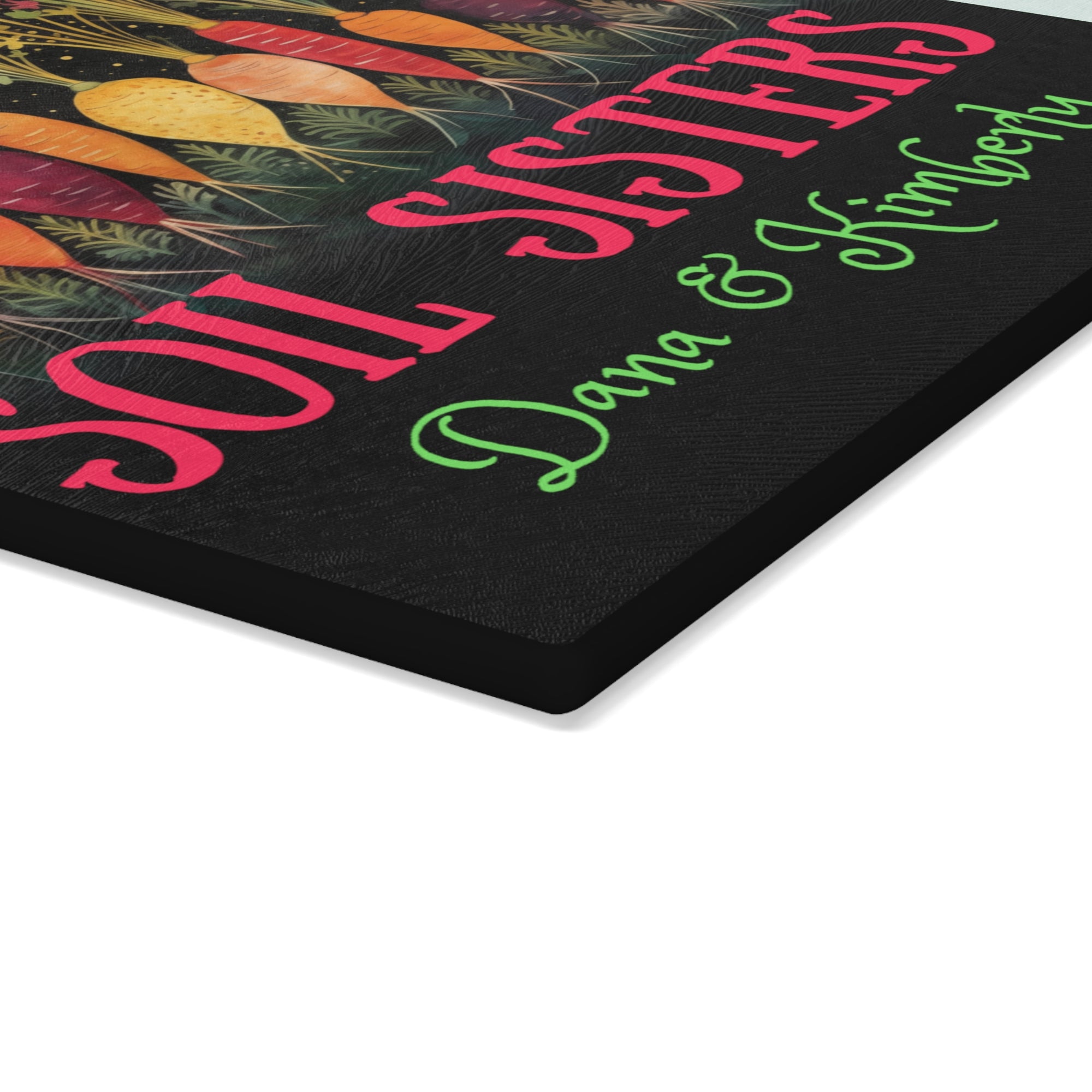 Glass Cutting Board - Soil Sisters - Personalization Optional