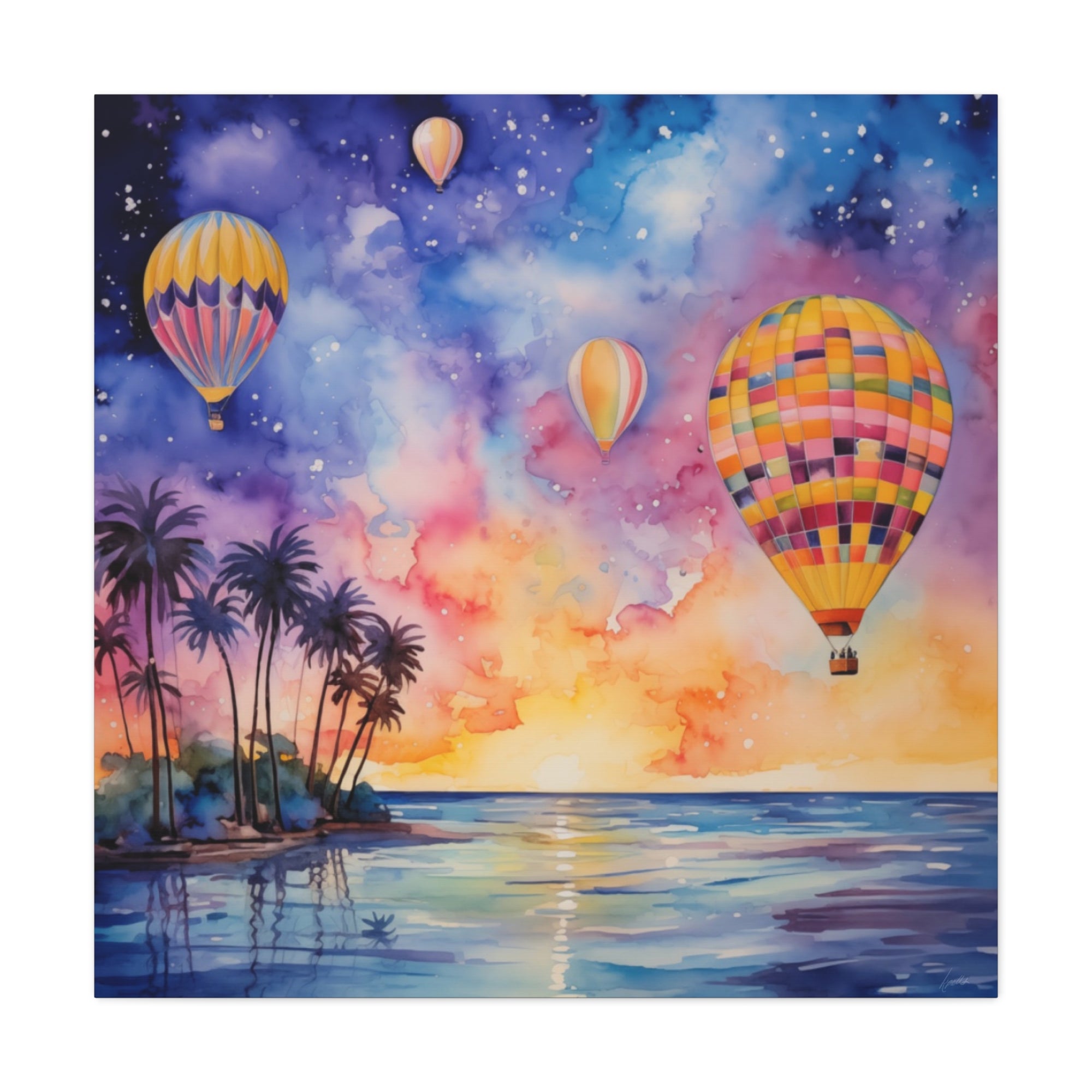 Gulf Coast Flow Balloon Glow - Available in 5 Sizes - Matte Canvas