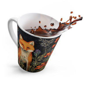 Latte Mug - Fox In Crab Apples