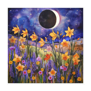 Wildflowers Eclipse  - Available in 5 Sizes - Matte Canvas