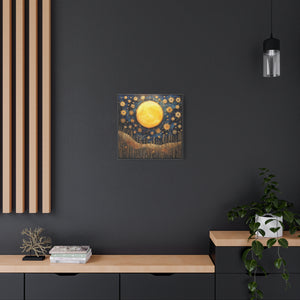 Sunflowers in the Moonlight  - Available in 5 Sizes - Matte Canvas