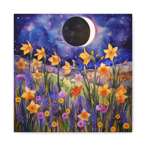 Wildflowers Eclipse  - Available in 5 Sizes - Matte Canvas