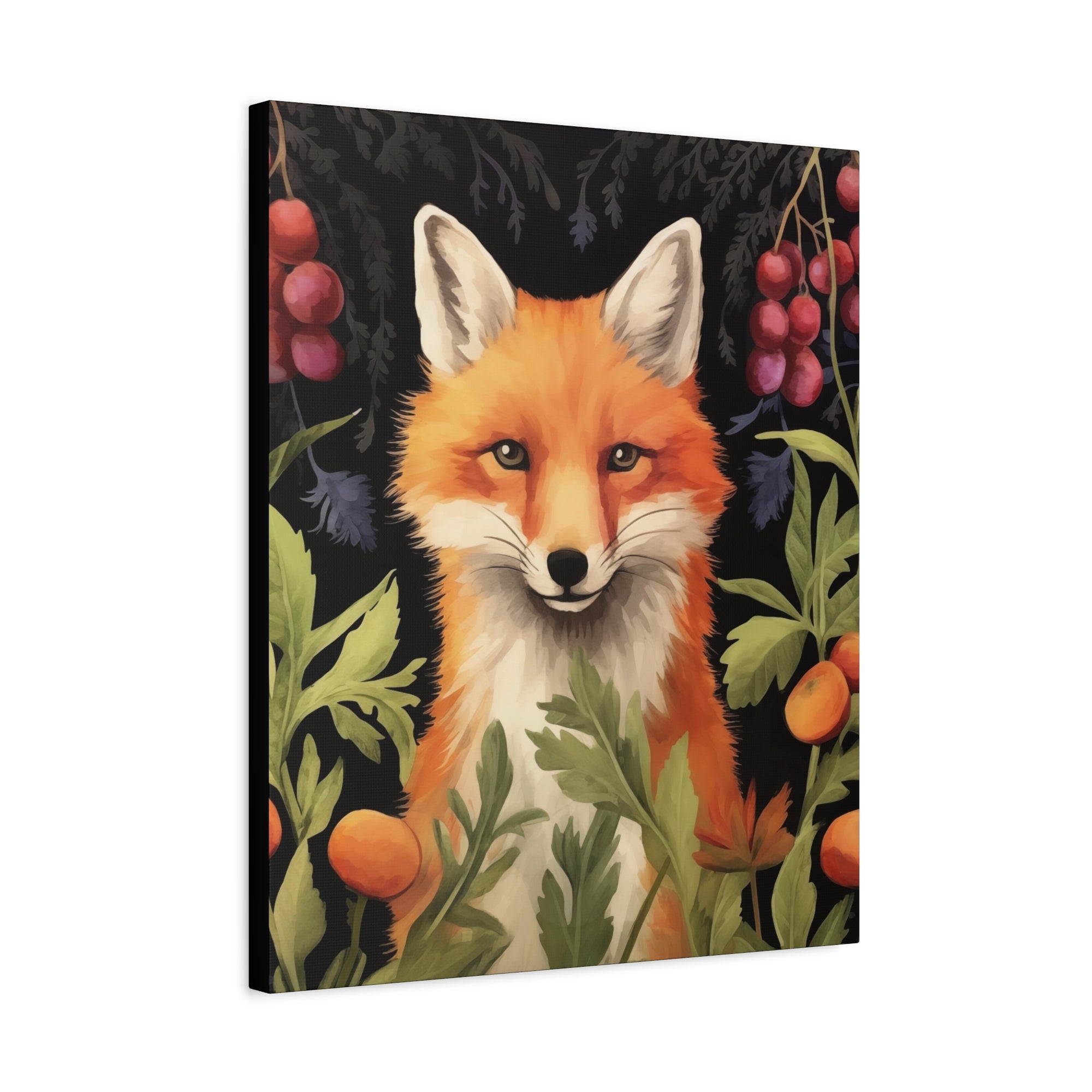 Food Forest Fox - Available in 4 Sizes - Matte Canvas