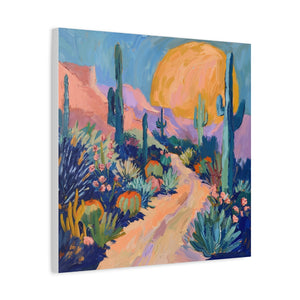 Pastel Desert Setting Sun  - Available in 5 Sizes - Matte Canvas