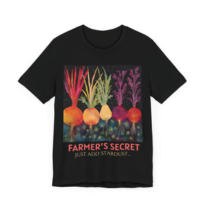 Farmer‘s Secret - Personalization Option - Unisex Jersey Short Sleeve Tee, root, gardener, gardening, vegetarian, vegan, gift, chef, cook, kitchen