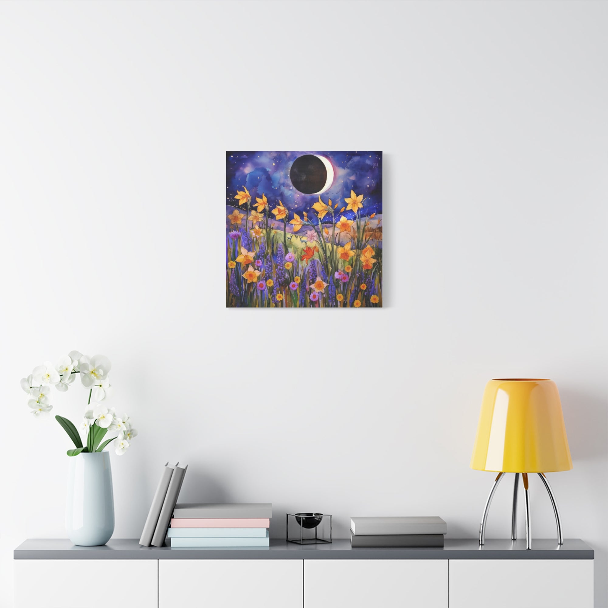 Wildflowers Eclipse  - Available in 5 Sizes - Matte Canvas