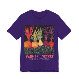 Farmer‘s Secret - Personalization Option - Unisex Jersey Short Sleeve Tee, root, gardener, gardening, vegetarian, vegan, gift, chef, cook, kitchen