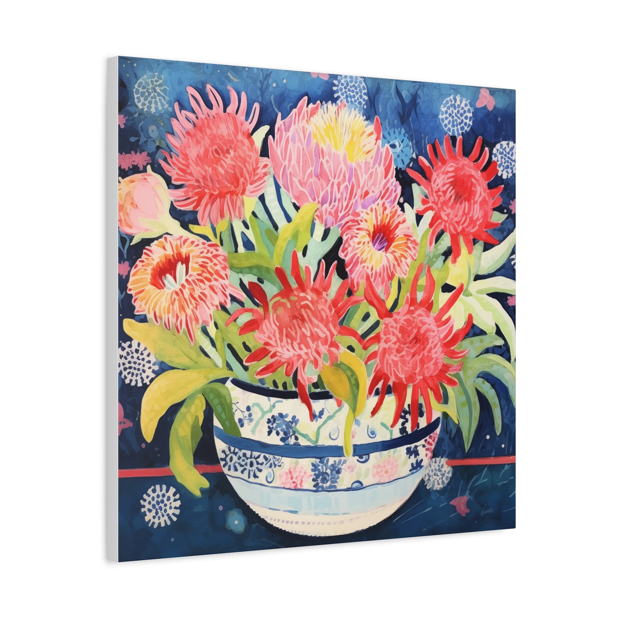 Confetti Protea - Available in 4 Sizes - Matte Canvas