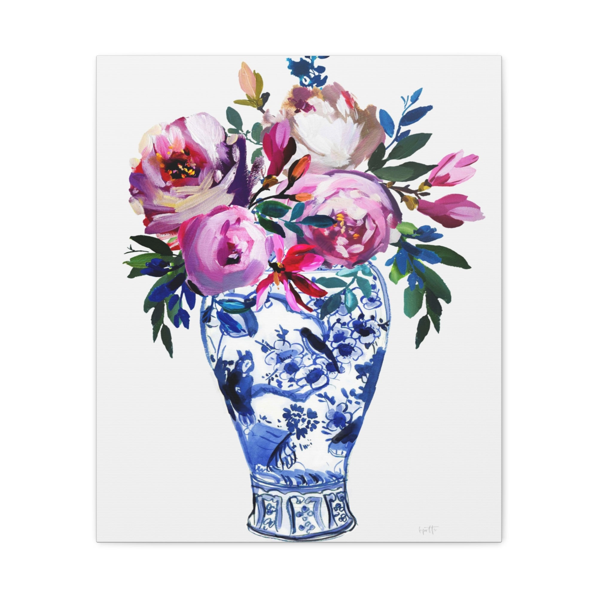 Vivid Chinoiserie No. 3 - Available in 4 Sizes - Matte Canvas