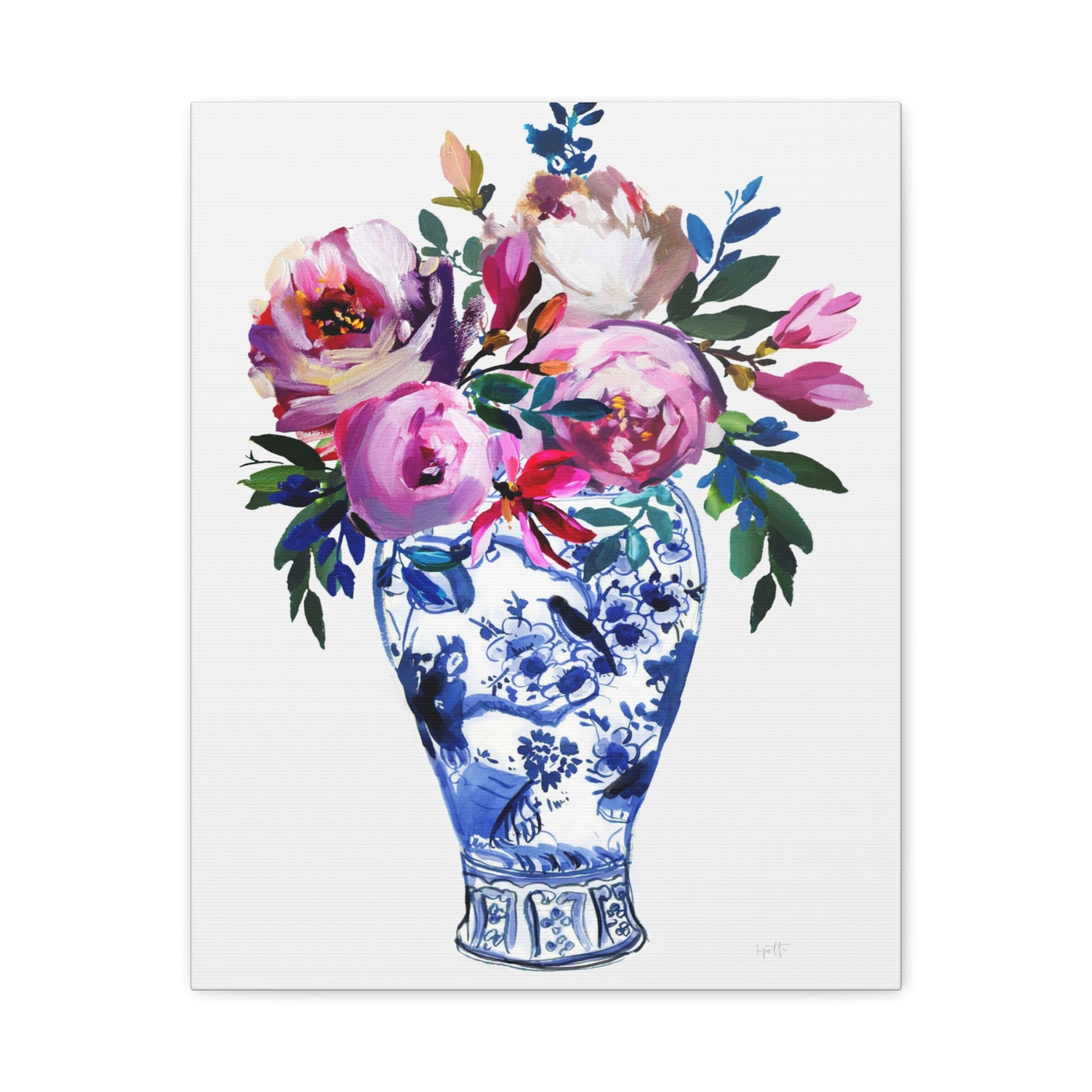 Vivid Chinoiserie No. 3 - Available in 4 Sizes - Matte Canvas