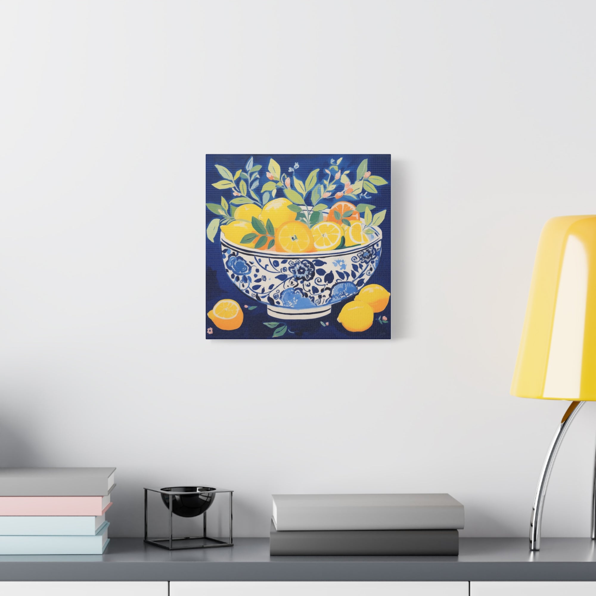 Bowlful of Juicy Lemons  - Available in 4 Sizes - Matte Canvas