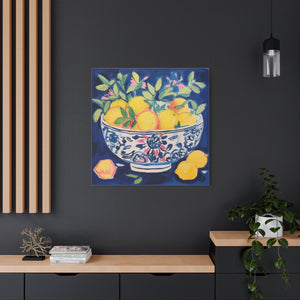 Happiness is a Bowlful of Lemons  - Available in 4 Sizes - Matte Canvas