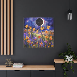 Wildflowers Eclipse  - Available in 5 Sizes - Matte Canvas