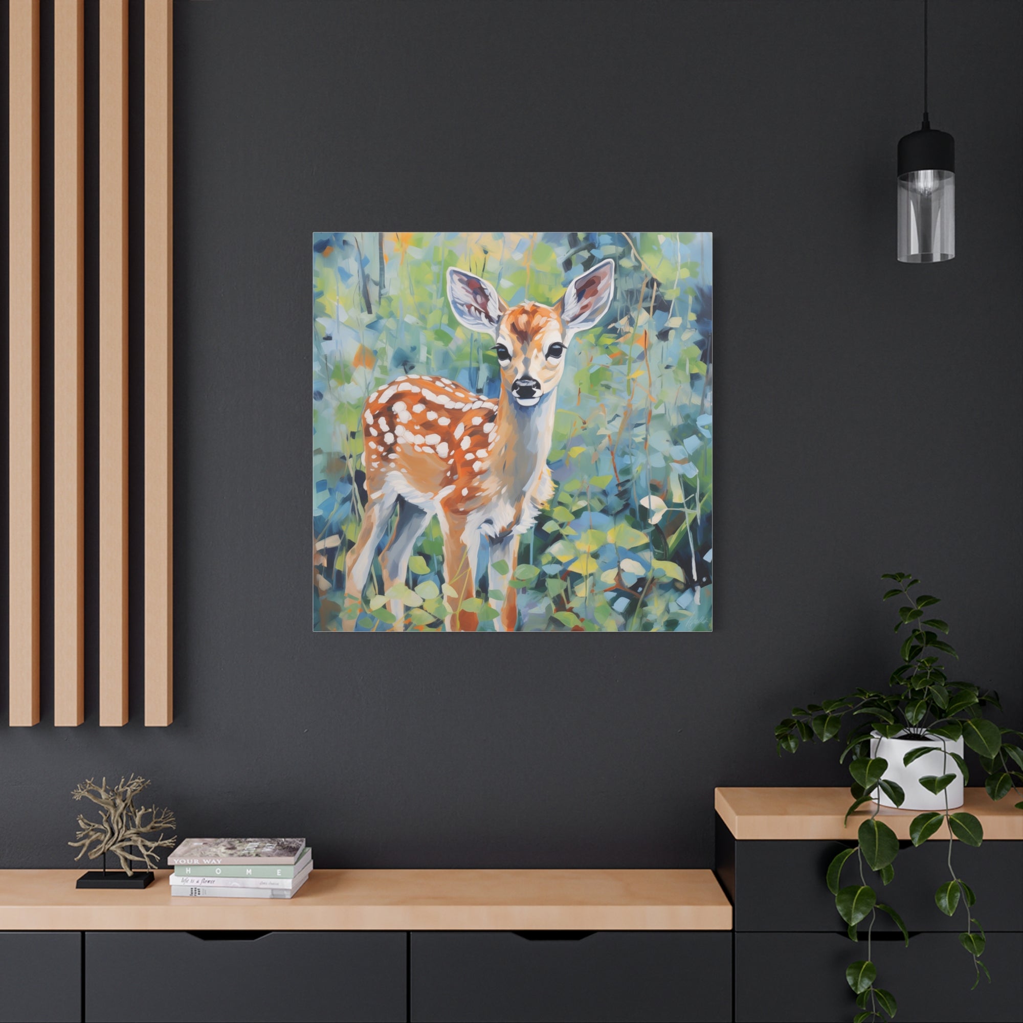 Spotted Fawn - Available in 4 Sizes - Matte Canvas