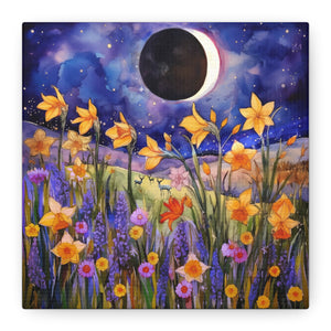 Wildflowers Eclipse  - Available in 5 Sizes - Matte Canvas