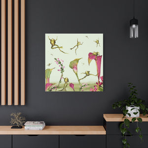 Frogs in Calla Lilies  - Available in 4 Sizes - Matte Canvas