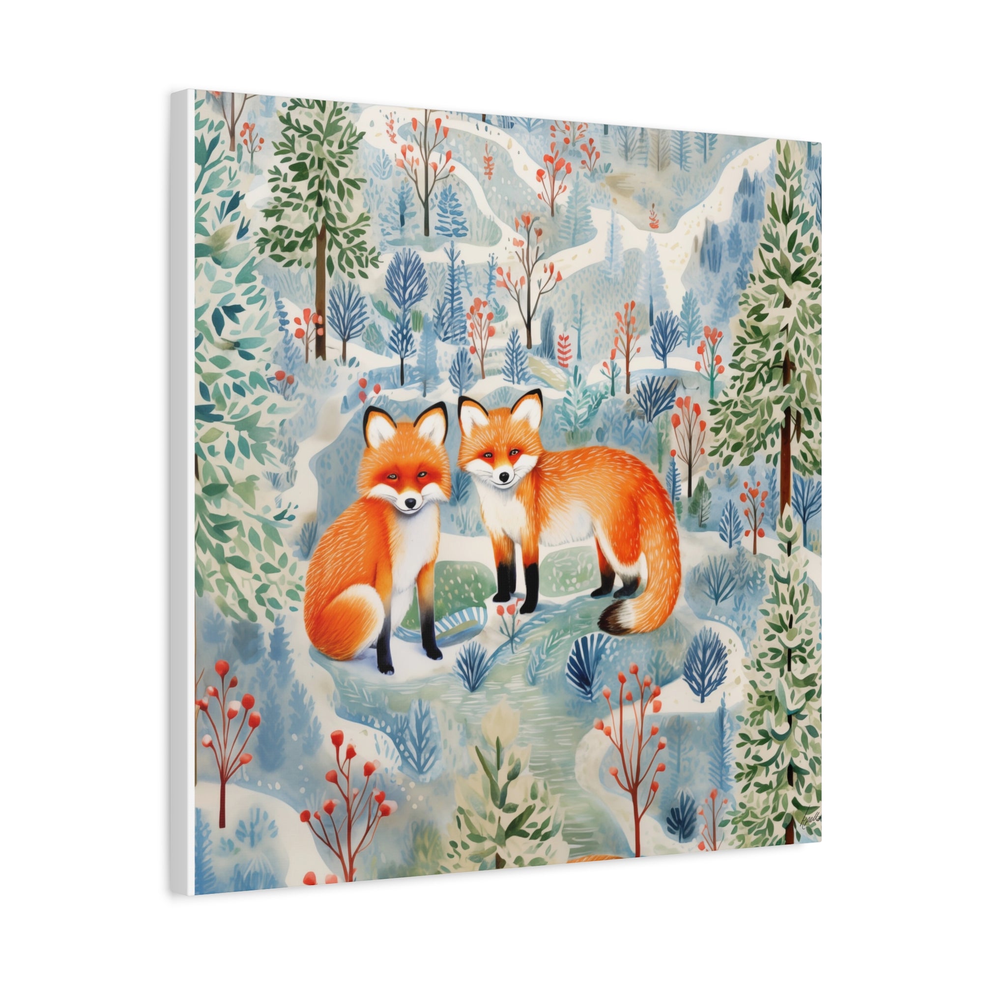 Fox Friend Trails - Available in 4 Sizes - Matte Canvas