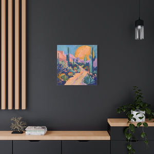 Pastel Desert Setting Sun  - Available in 5 Sizes - Matte Canvas