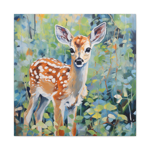 Spotted Fawn - Available in 4 Sizes - Matte Canvas