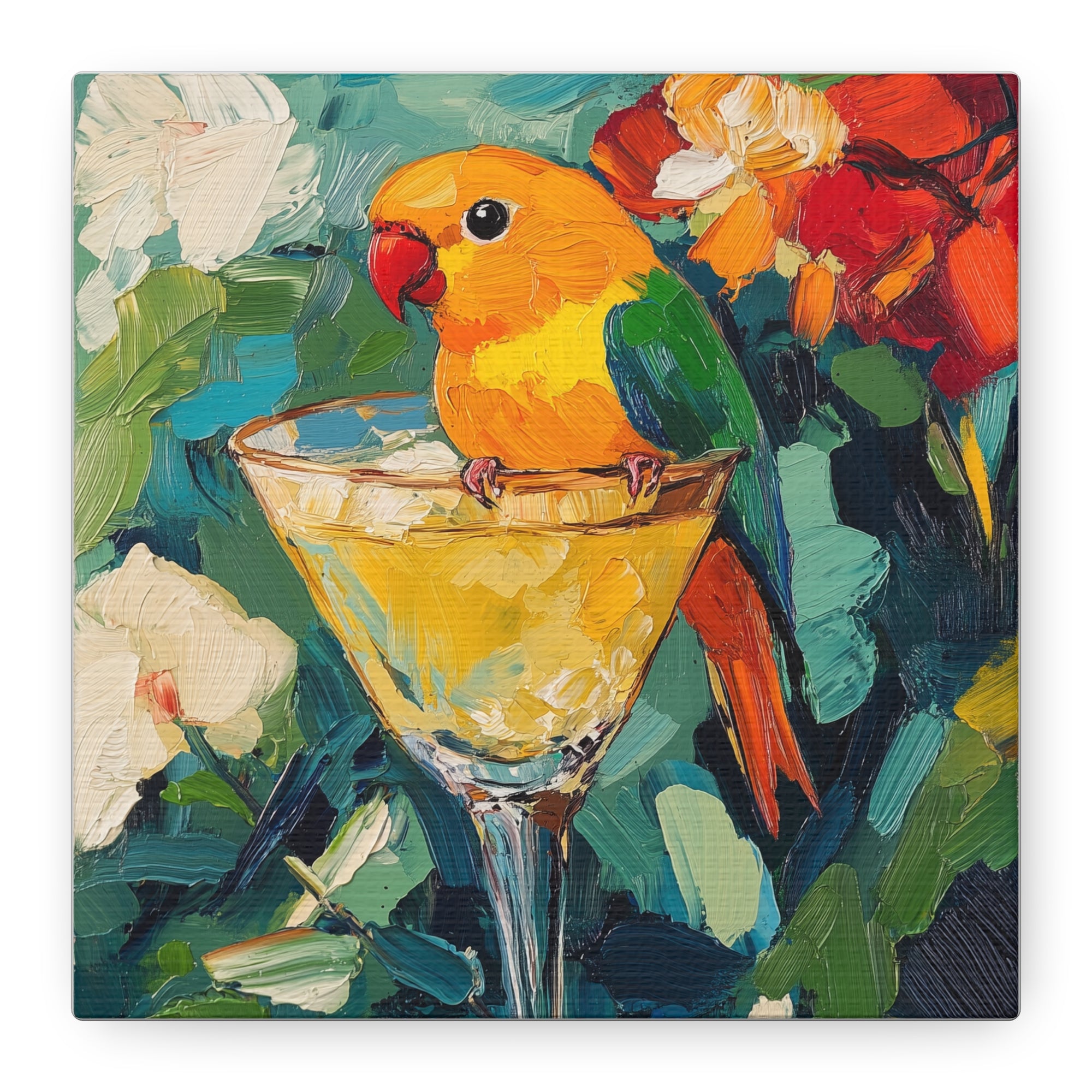 Love Bird Cocktail  - Available in 5 Sizes - Matte Canvas