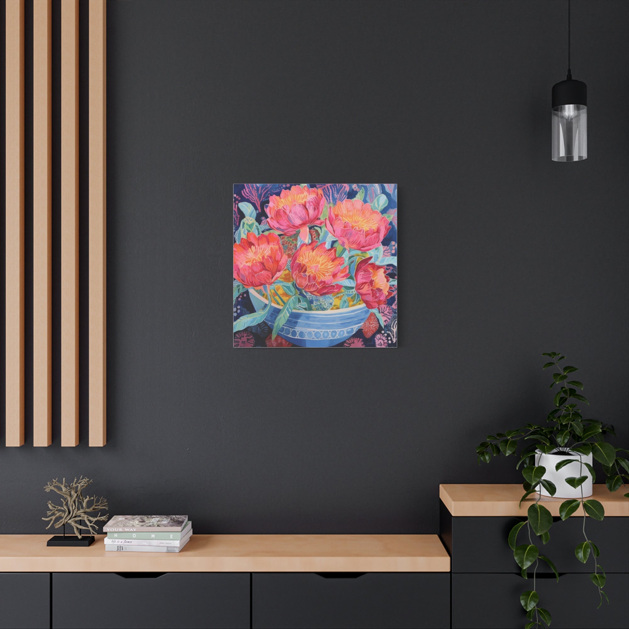 Peony Party - Available in 4 Sizes - Matte Canvas