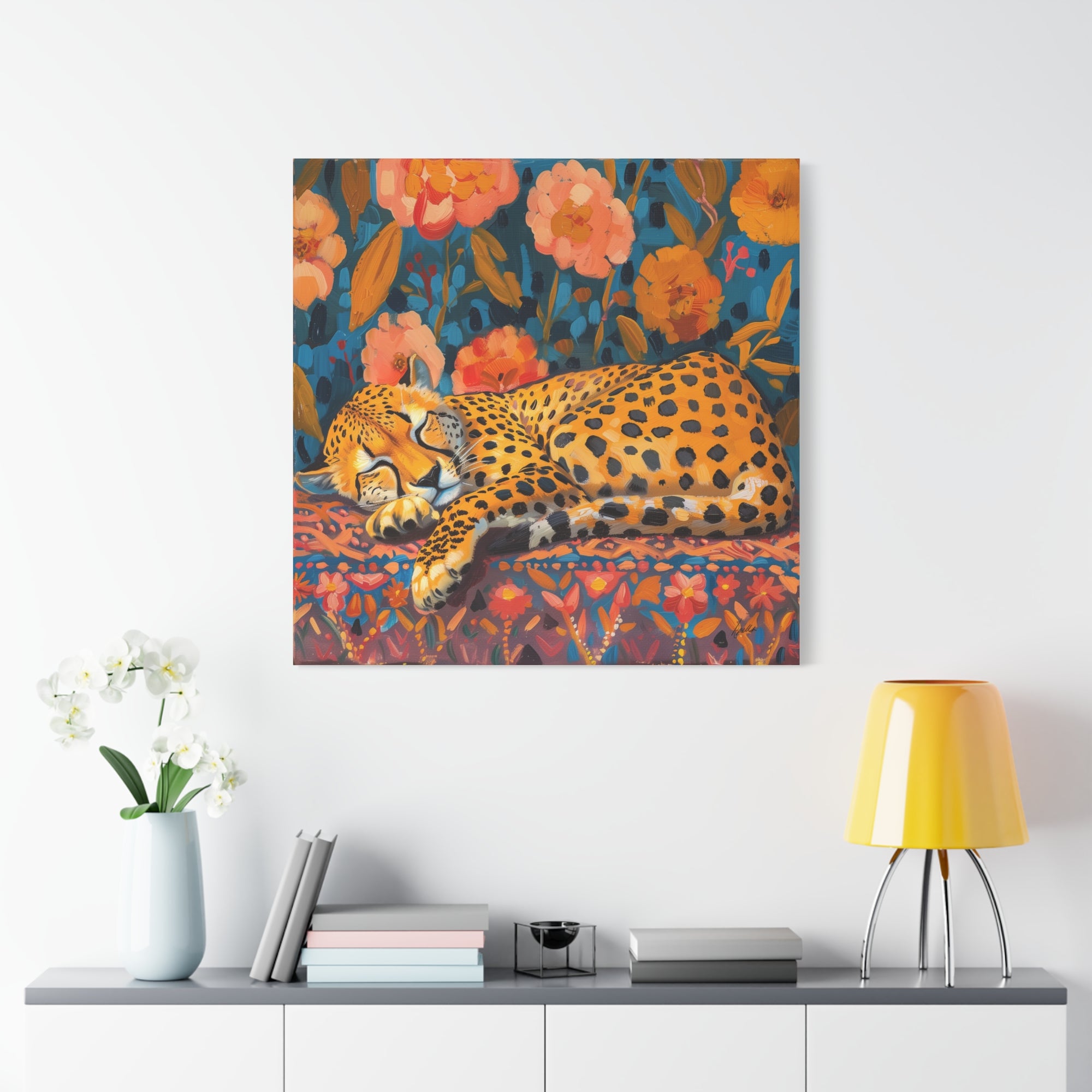 Cheetah Sweet Dreams  - Available in 5 Sizes - Matte Canvas