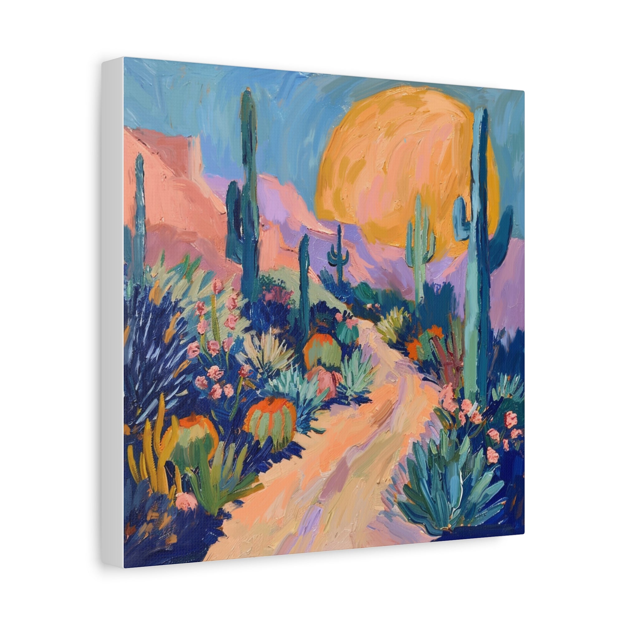 Pastel Desert Setting Sun  - Available in 5 Sizes - Matte Canvas