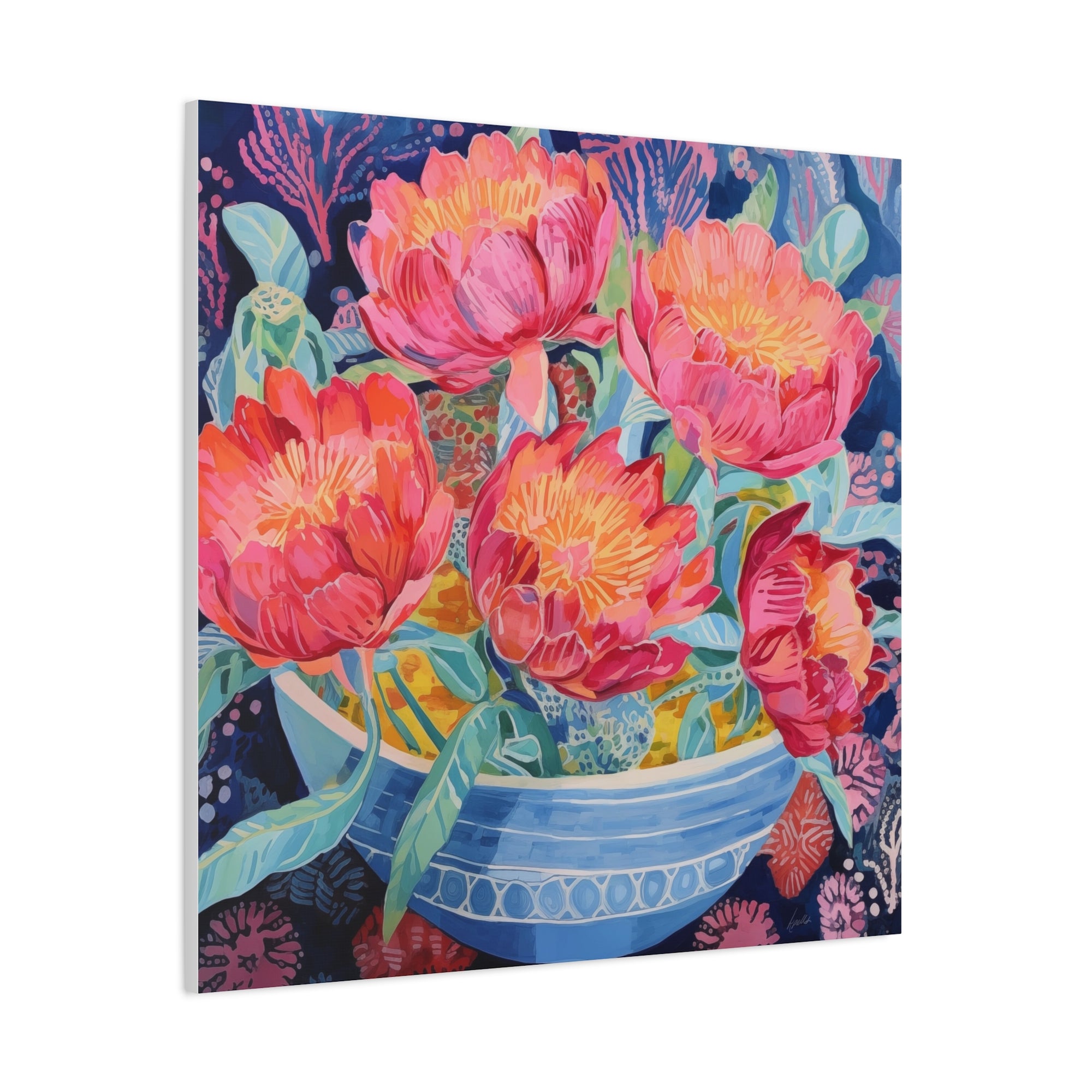 Peony Party - Available in 4 Sizes - Matte Canvas