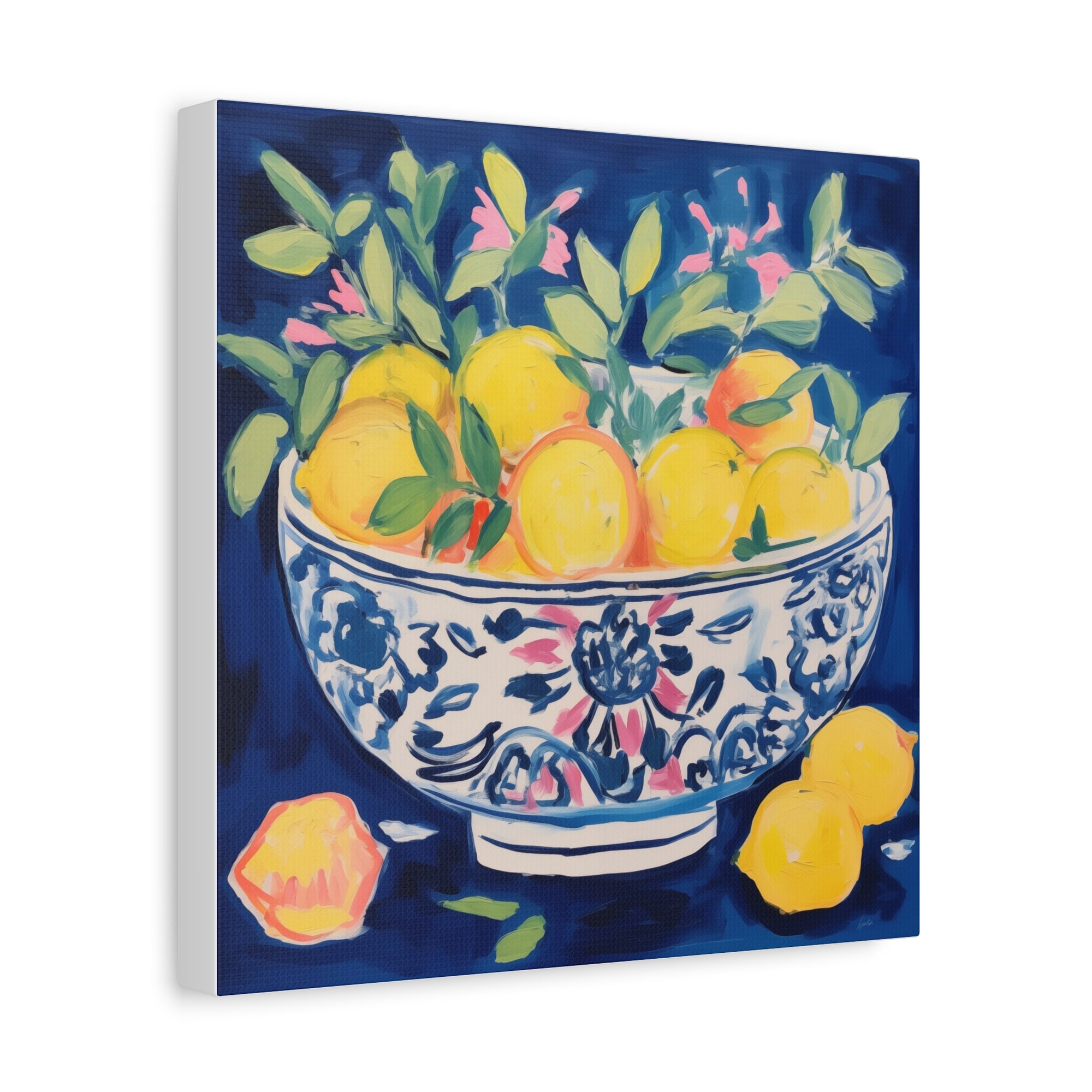 Happiness is a Bowlful of Lemons  - Available in 4 Sizes - Matte Canvas