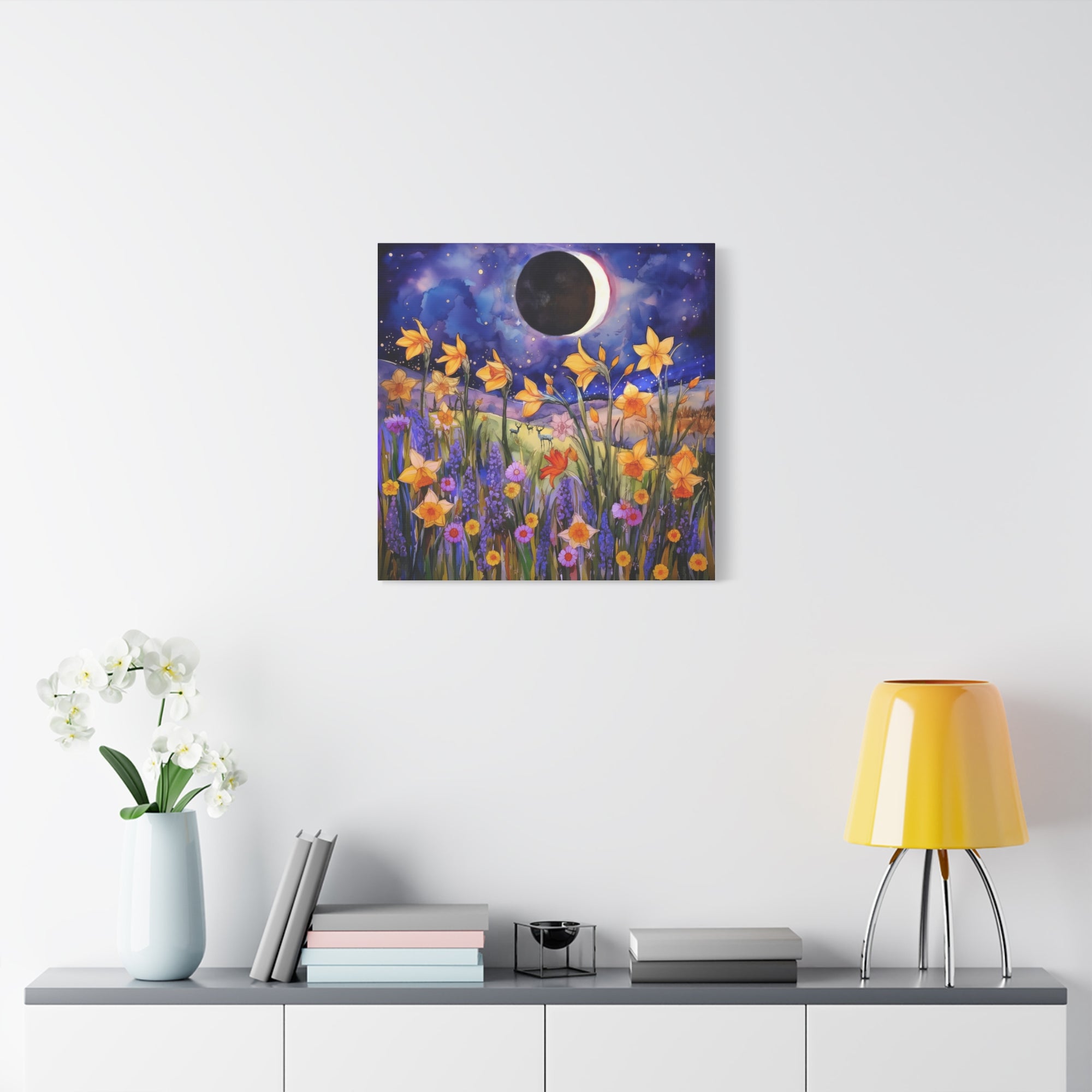 Wildflowers Eclipse  - Available in 5 Sizes - Matte Canvas