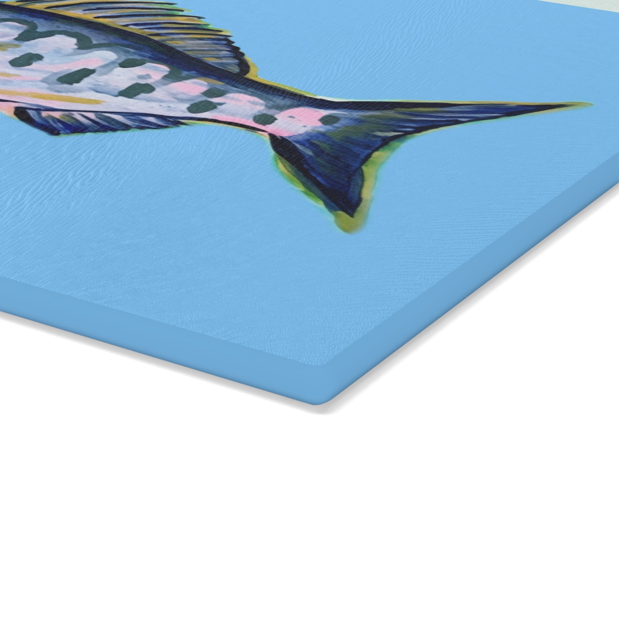 Cutting Board - Blue Fish - Personalization Optional