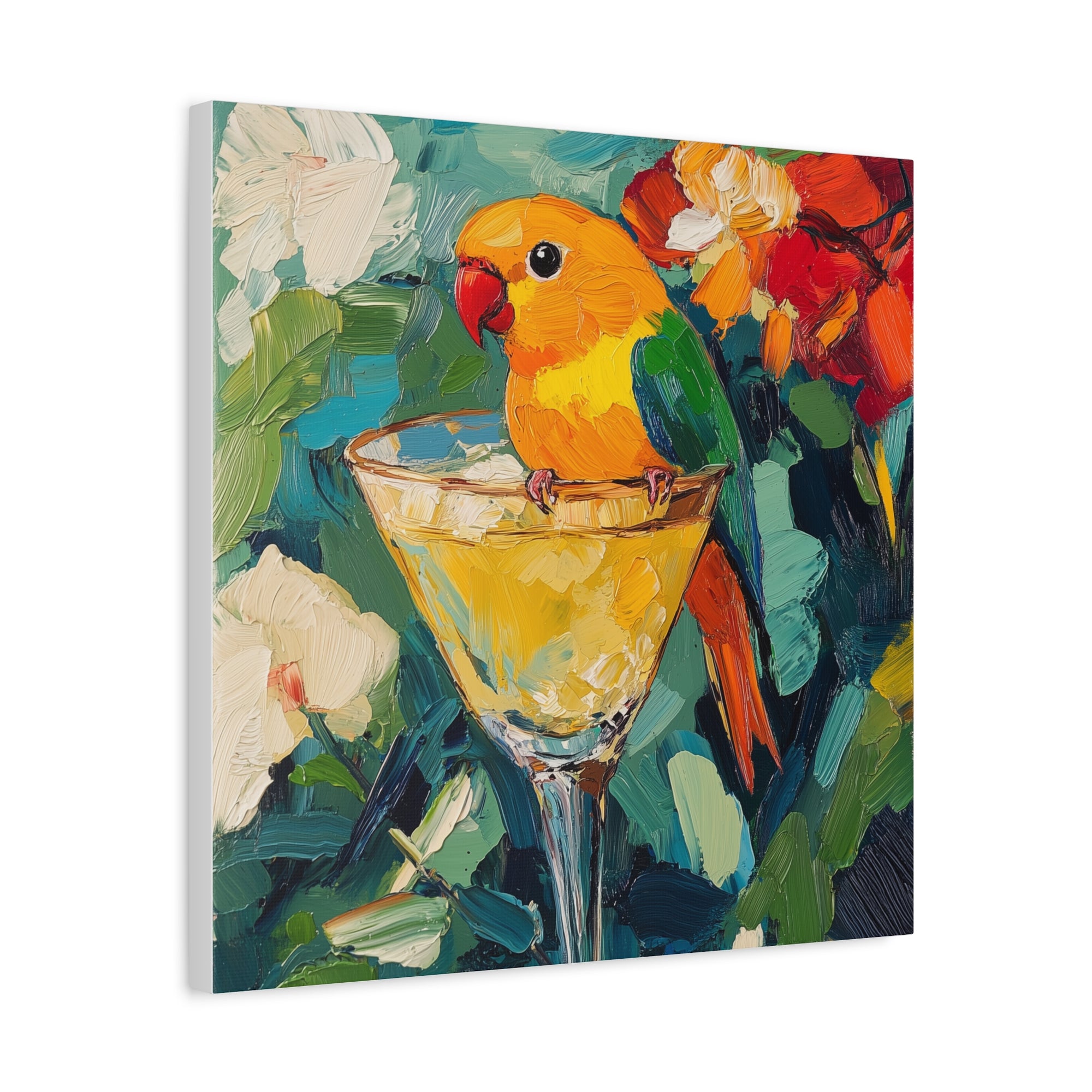 Love Bird Cocktail  - Available in 5 Sizes - Matte Canvas