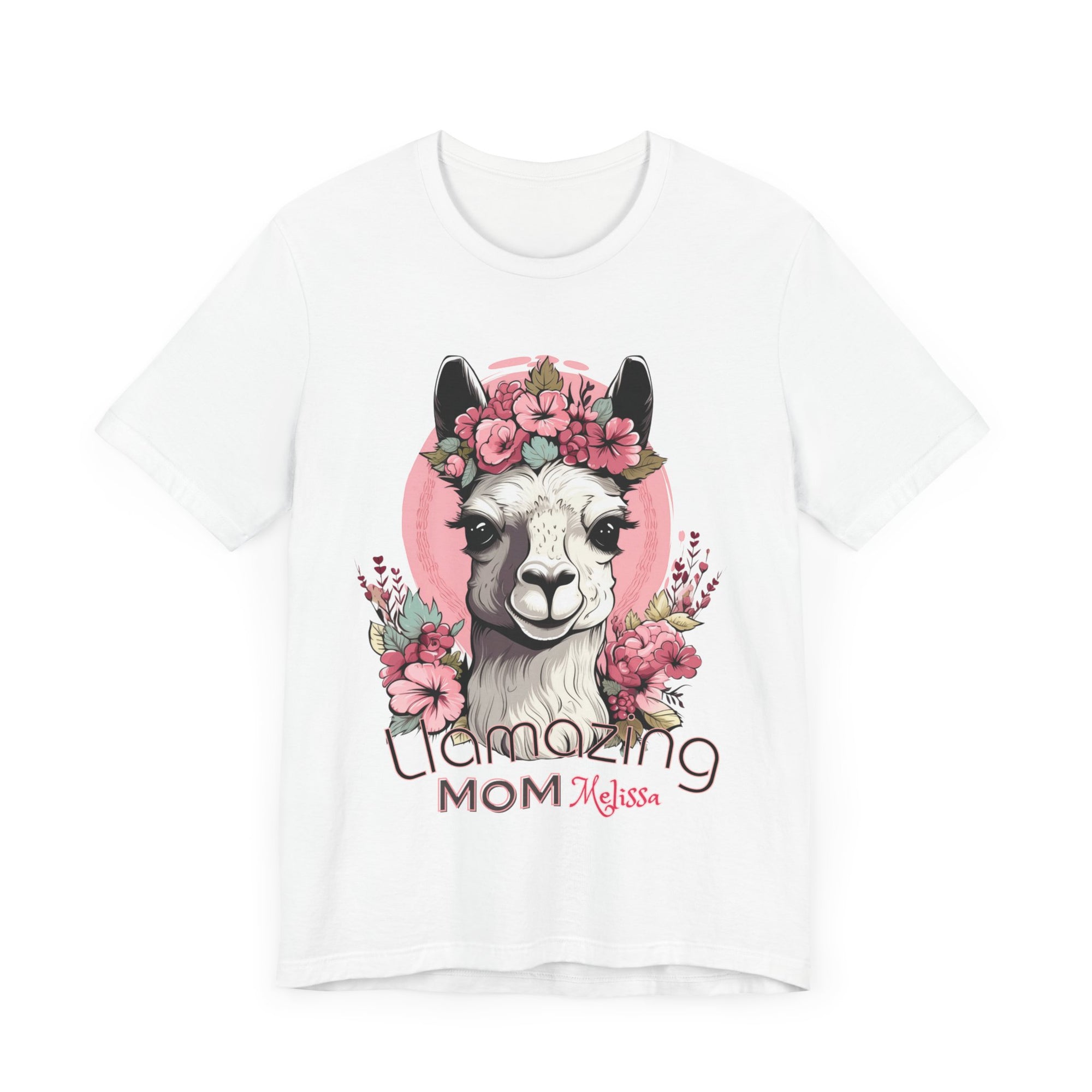 LLamazing Mom - Personalization Option - Unisex Jersey Short Sleeve Tee, llama momma, mom shirt, mom tee