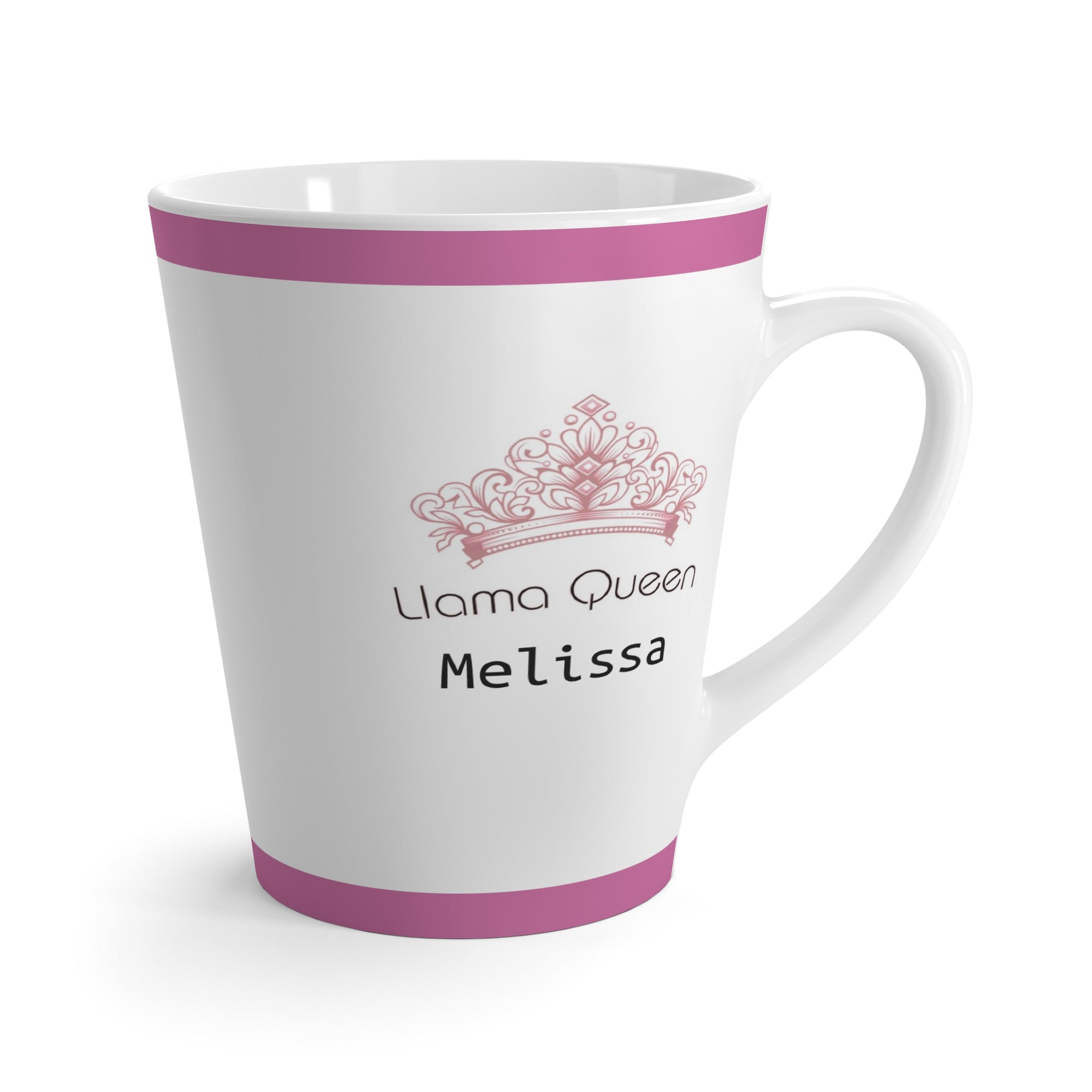 Latte Mug - Llamazing Llama Queen Personalization Option