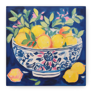 Happiness is a Bowlful of Lemons  - Available in 4 Sizes - Matte Canvas