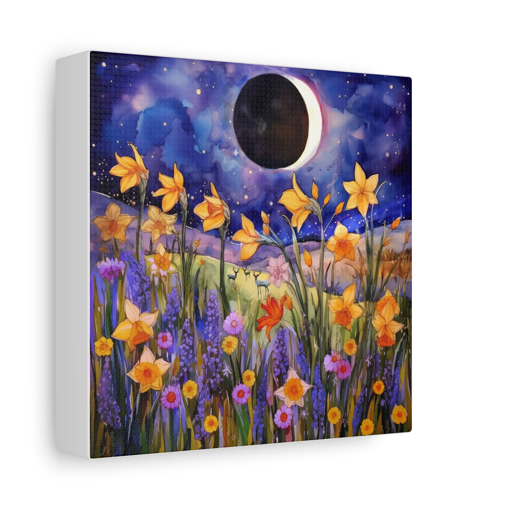 Wildflowers Eclipse  - Available in 5 Sizes - Matte Canvas