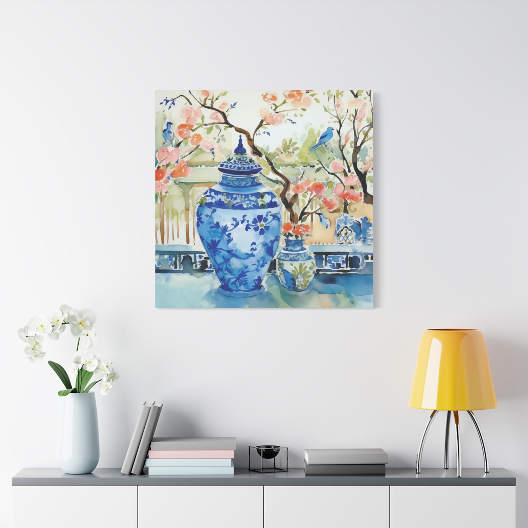 Park View With Chinoiserie  - Available in 4 sizes  - Matte Canvas