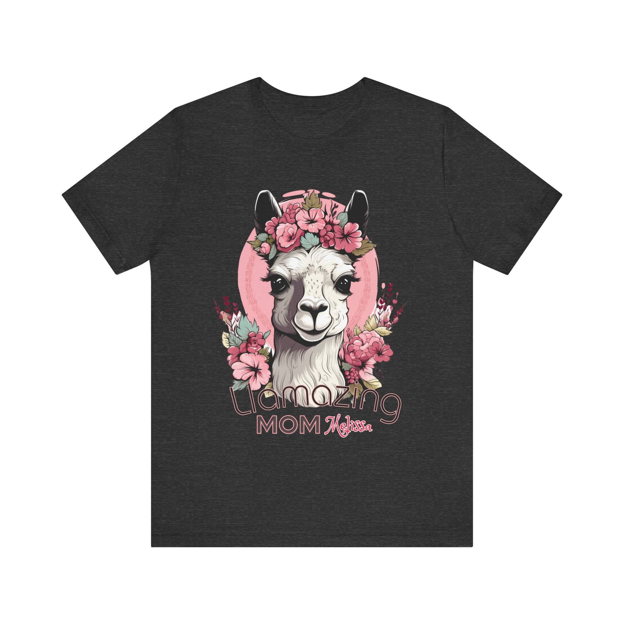 LLamazing Mom - Personalization Option - Unisex Jersey Short Sleeve Tee, llama momma, mom shirt, mom tee