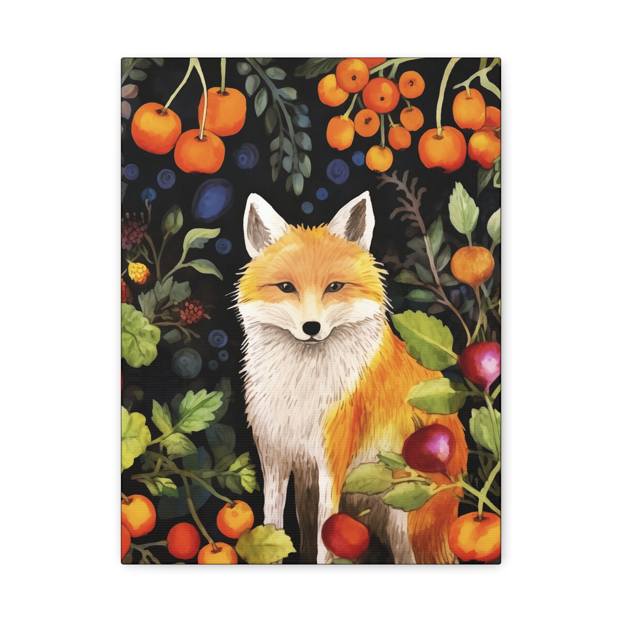 Food Forest Fox 2 - Available in 4 Sizes - Matte Canvas