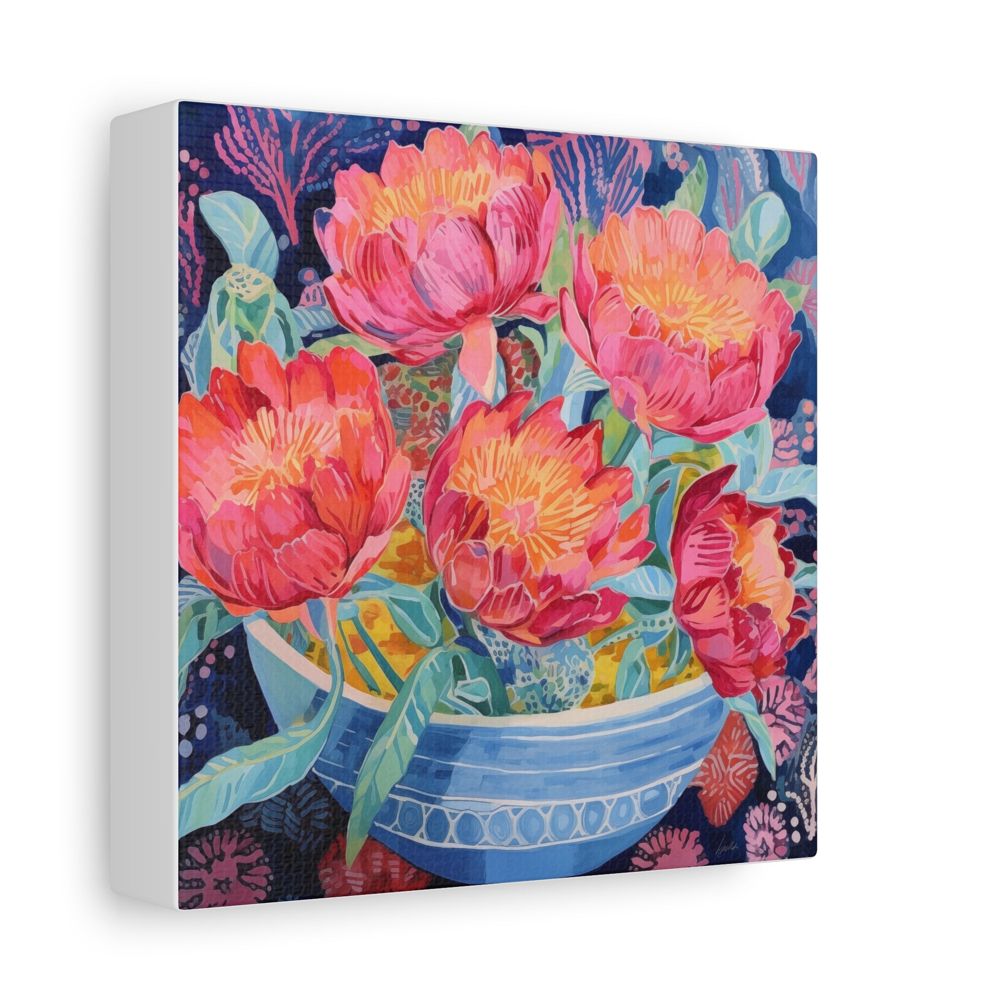 Peony Party - Available in 4 Sizes - Matte Canvas