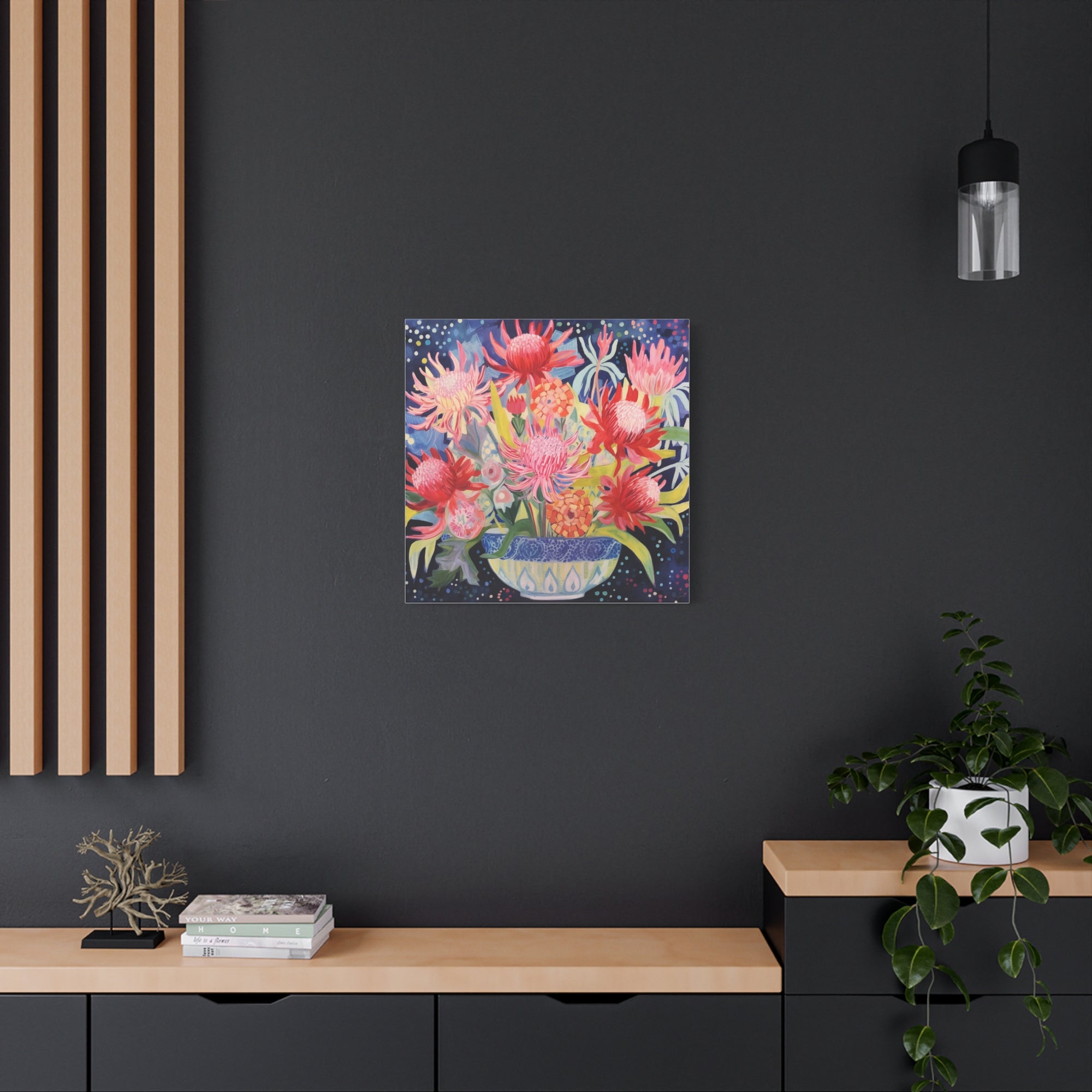 Protea Fireworks - Available in 4 Sizes - Matte Canvas