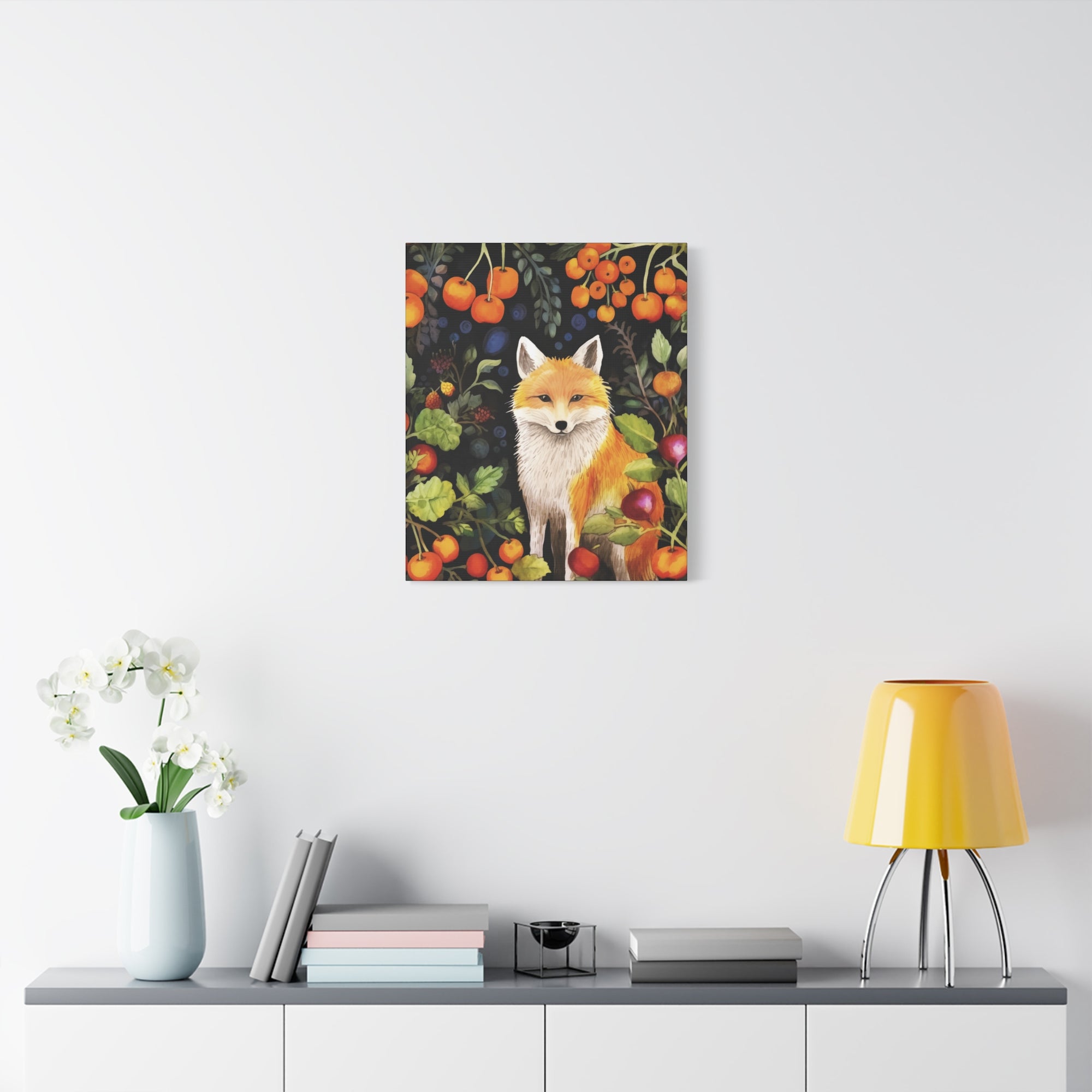 Food Forest Fox 2 - Available in 4 Sizes - Matte Canvas