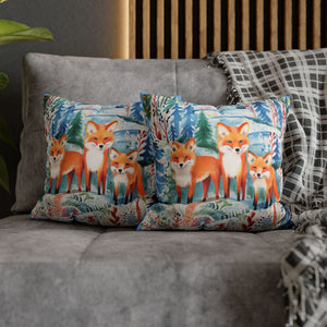 Spun Polyester Square Pillowcase - Spotted Fawn