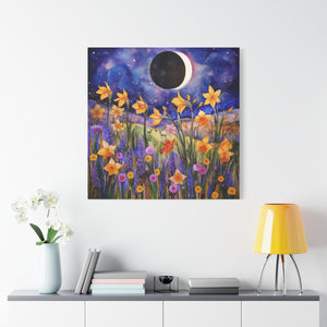 Wildflowers Eclipse  - Available in 5 Sizes - Matte Canvas