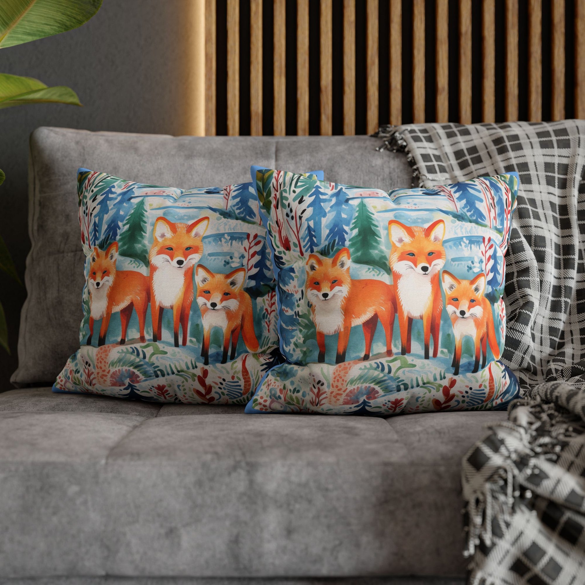 Spun Polyester Square Pillowcase - Spotted Fawn